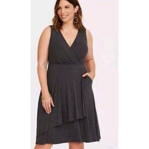 Torrid Charcoal Gray Mini Dress